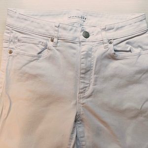 Loft Curvy High Waist Skinny Ankle Jean 0/25